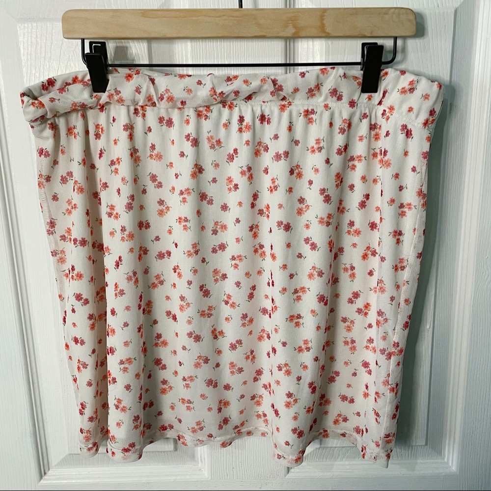 Rue21 ~ Marci Mesh Mini Skirt - Ditsy Floral Print // Plus Size 2X